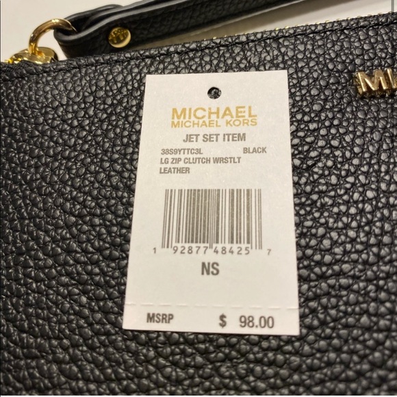 Michael Kors Lg Jet Set Zip Clutch Wristlet - Picture 3 of 7